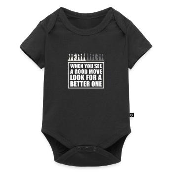 See Good Move Look Better One Chess Wisdom - Baby Premium short-sleeve bodysuit - black - Front