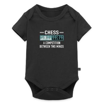 Chess Competition Between Two Minds Chess Players - Baby Premium short-sleeve bodysuit - black - Front
