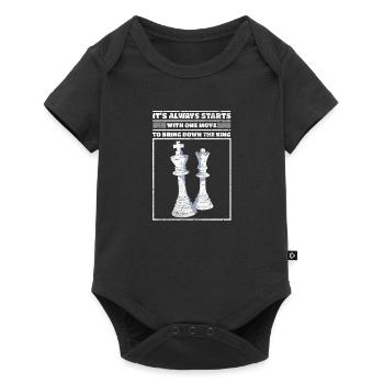 Chess Wisdom Starts One Move Bring Down King - Baby Premium short-sleeve bodysuit - black - Front