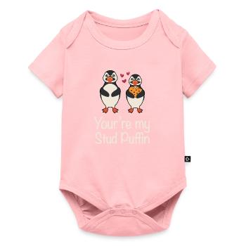 Tu es ma relation avec le macareux moine cher oiseau de mer - Body à manches courtes Premium Bébé - rose - Devant
