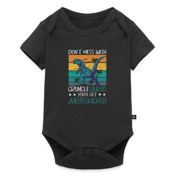 Gruncle Saurus Jurasskicked Oncle Grand-Oncle - Body à manches courtes Premium Bébé - noir - Devant