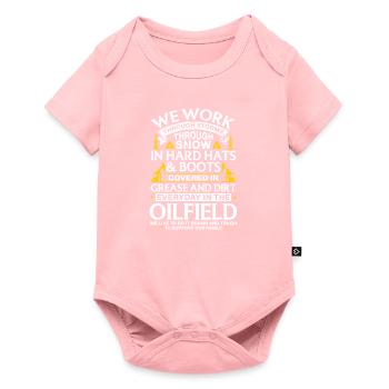OilField Workers Oil Rig Oil Platform Oil Production - Baby Premium short-sleeve bodysuit - rose - Front