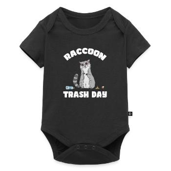 Raccoon Trash Day Drôle d’éboueur Panda - Body à manches courtes Premium Bébé - noir - Devant