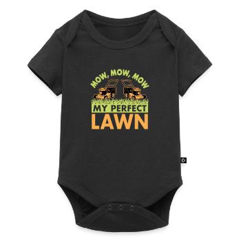 Mow My Perfect Lawn - Garden Care Lawn Care - Baby Premium short-sleeve bodysuit - black - Front