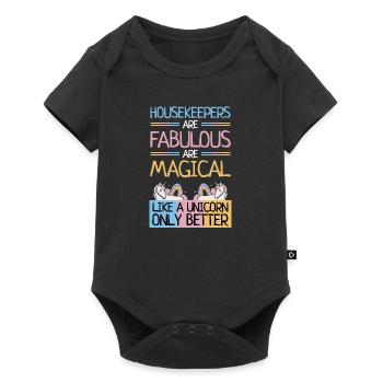 Housekeepers Fabulous Magical Unicorn Only Better - Baby Premium short-sleeve bodysuit - black - Front