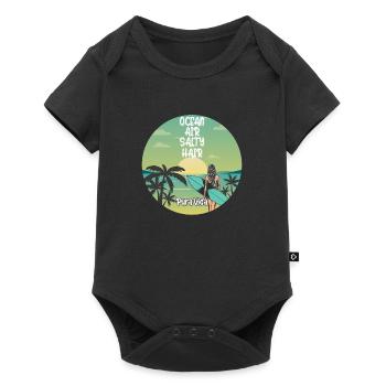 Ocean Air Salty Hair Pura Vida Surfen Surfing - Body à manches courtes Premium Bébé - noir - Devant