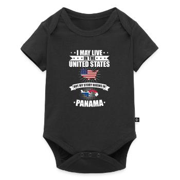 Live United States My Story Begins Panama - Baby Premium short-sleeve bodysuit - black - Front