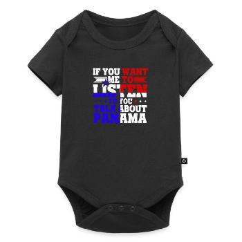 Panama Life Should Listen Speech Panama Gift - Baby Premium short-sleeve bodysuit - black - Front