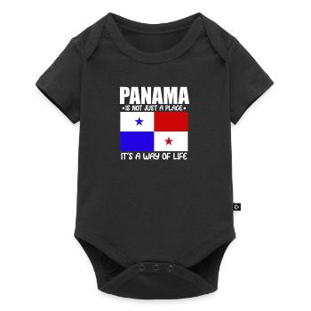 Panama Way Of Life Panamanian Flag Gift - Baby Premium short-sleeve bodysuit - black - Front