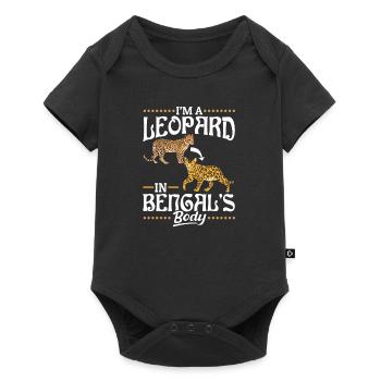 Leopard in Bengal's Body American Cat Breed - Baby Premium short-sleeve bodysuit - black - Front