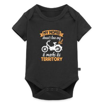 Cyclomoteur Perdre de l’huile Marques Territoire Cyclomoteur Amateur - Body à manches courtes Premium Bébé - noir - Devant