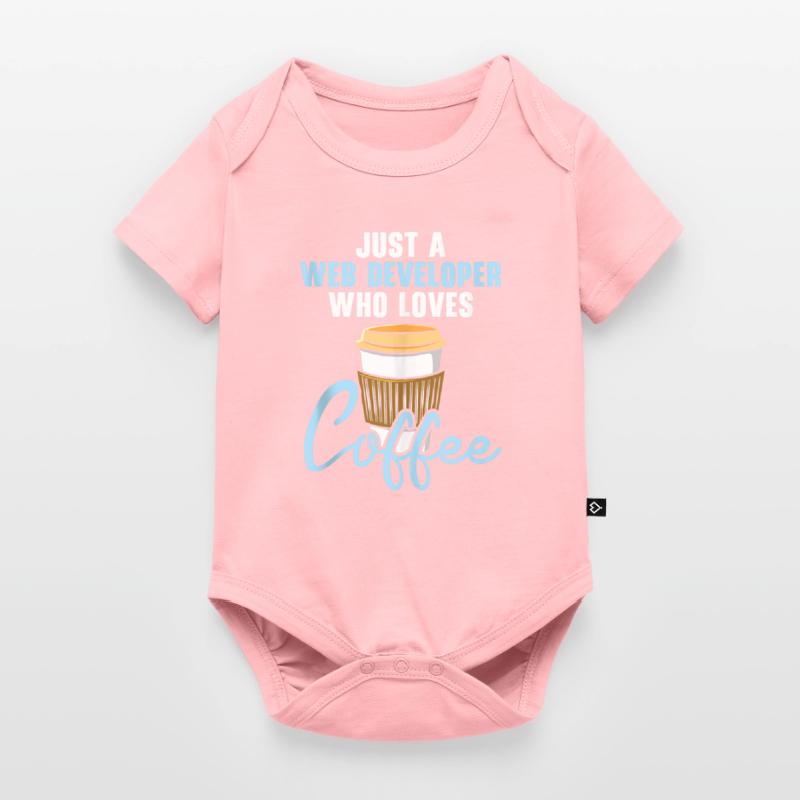 Website Development Coffee Web Developer Programme Baby Premium short-sleeve bodysuit