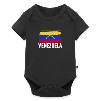 Venezuela Flag South American Country Gift - Baby Premium short-sleeve bodysuit - black - Front