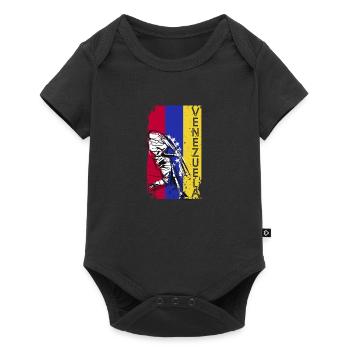 Venezuela Baseball - Baby Premium short-sleeve bodysuit - black - Front