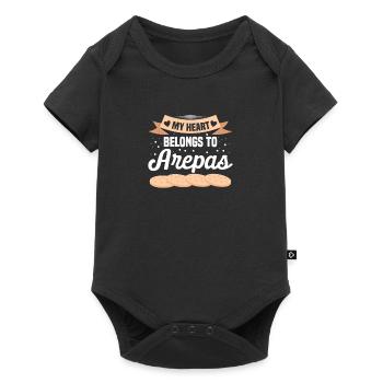 Venezuela Food Arepas Traditional Food - Baby Premium short-sleeve bodysuit - black - Front