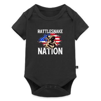 Rattlesnake Nation USA Flag Amphibian Gift - Body à manches courtes Premium Bébé - noir - Devant
