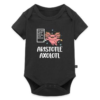 Aristotle Axolotl Funny Amphibian Frog Saying - Baby Premium short-sleeve bodysuit - black - Front