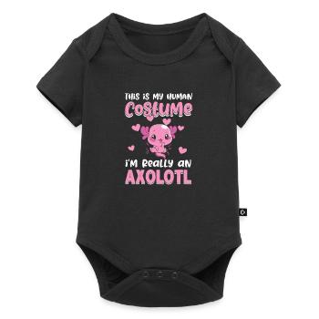 Mon costume humain vraiment Axolotl Amphibian Lurch - Body à manches courtes Premium Bébé - noir - Devant