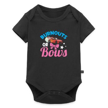 Burnouts ou arcs Baby Shower Sexe Révéler Cadeau - Body à manches courtes Premium Bébé - noir - Devant
