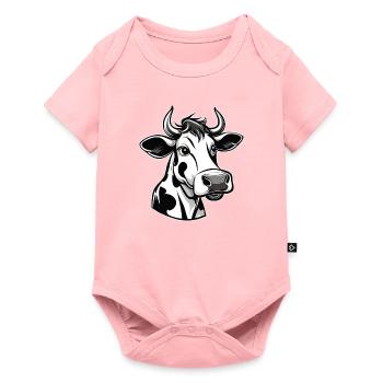 Mignon Moo Cow - Body à manches courtes Premium Bébé - rose - Devant