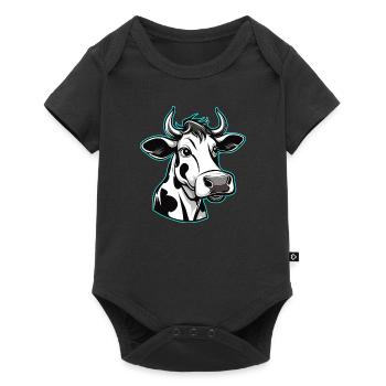 Mignon Moo Cow - Body à manches courtes Premium Bébé - noir - Devant