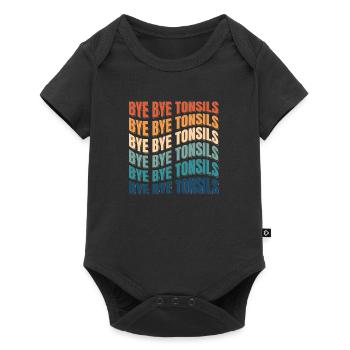 Bye Bye Tonsils Retro Cadeau d’amygdalite - Body à manches courtes Premium Bébé - noir - Devant