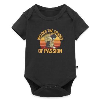 Soudeur Sparks Passion Soudage à l’arc rétro - Body à manches courtes Premium Bébé - noir - Devant
