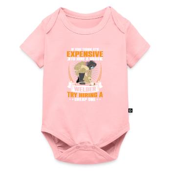 Soudage Elector Soudage Brûlant Torche de soudage - Body à manches courtes Premium Bébé - rose - Devant