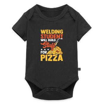 Welding Student Build For Pizza Geschenk - Baby Premium Kurzarmbody - Schwarz - Vorne