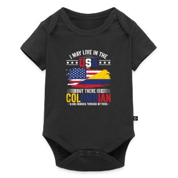 Colombian Blood Live USA South America Colombian - Baby Premium short-sleeve bodysuit - black - Front