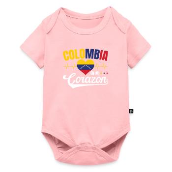 Colombie En Mi Corazon Sagesse Colombiens - Body à manches courtes Premium Bébé - rose - Devant