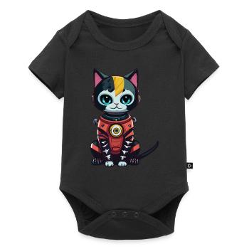 Cyberpunk Astrocat - Baby Premium short-sleeve bodysuit - black - Front