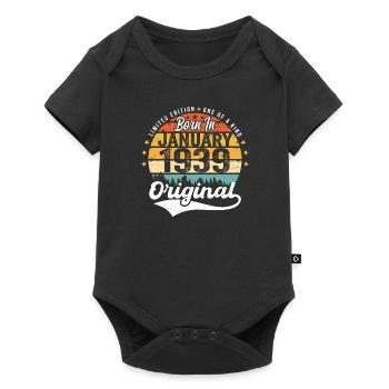 The legends were born in January 1939 - Baby Premium short-sleeve bodysuit - black - Front
