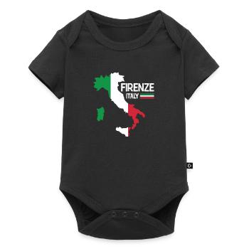 Firenze Italy Florence Map Regions Italy - Baby Premium short-sleeve bodysuit - black - Front