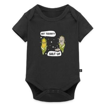 Popcorn Anime Kawaii Dire Maïs soufflé salé - Body à manches courtes Premium Bébé - noir - Devant