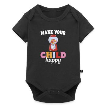 Bubblegum Nostalgia Kids Candy Candy - Baby Premium short-sleeve bodysuit - black - Front