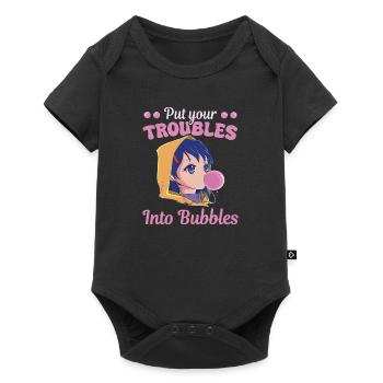Candy Bubblegum Women Troubles Into Bubbles - Baby Premium short-sleeve bodysuit - black - Front