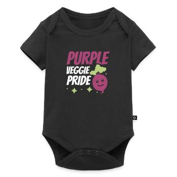 Beetroot vegetables for vegan farmer beets - Baby Premium short-sleeve bodysuit - black - Front