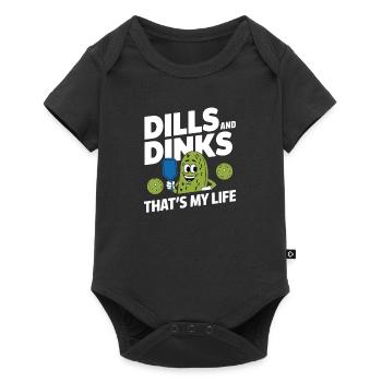 Pickleball Dinkball Dills And Dinks That's My Life - Baby Premium short-sleeve bodysuit - black - Front