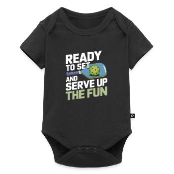 Pickleball Team Sports Paddleball Games - Baby Premium short-sleeve bodysuit - black - Front