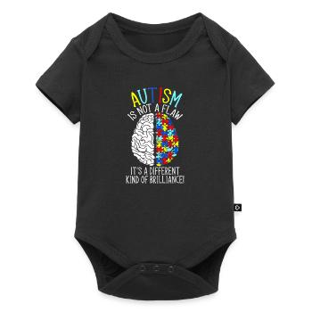 Autist Autism - Different Kind Of Brilliance - Baby Premium short-sleeve bodysuit - black - Front