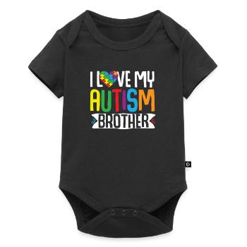 Autism Awareness Gift Sister Brother - Baby Premium short-sleeve bodysuit - black - Front