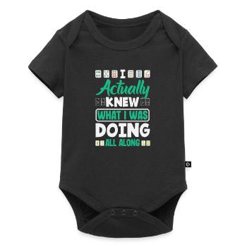 Joueur de Mahjong Drôle Mah Jongg Disant Ma Jiang - Body à manches courtes Premium Bébé - noir - Devant