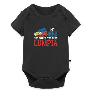 Spring Rolls Wife Lumpia - Baby Premium short-sleeve bodysuit - black - Front