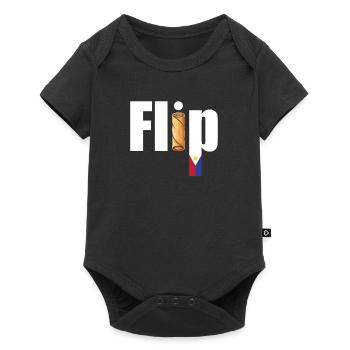 Spring Rolls Lumpia Flip Filipino Food - Baby Premium short-sleeve bodysuit - black - Front