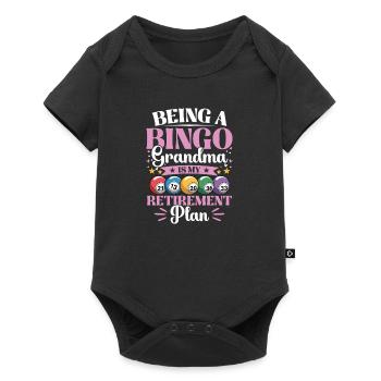 Bingo Granny Gambling Real Bingo Fans Retirement - Baby Premium short-sleeve bodysuit - black - Front