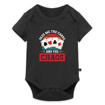 Pinochle Chaos Pinochle Partner Card Game - Baby Premium short-sleeve bodysuit - black - Front