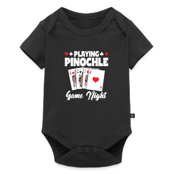 Playing Pinochle Game Night Penuchle Team - Baby Premium short-sleeve bodysuit - black - Front
