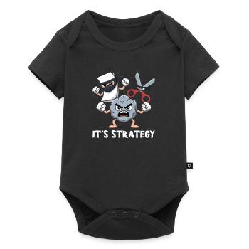 Scissors Stone Paper Kawaii - It's Strategy - Baby Premium short-sleeve bodysuit - black - Front