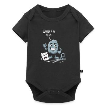Scissors Stone Paper Childhood Games Schoolyard - Baby Premium short-sleeve bodysuit - black - Front